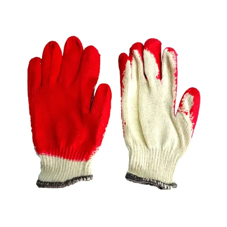 Găng tay cotton phủ cao su đỏ 40g Hoàn Mỹ