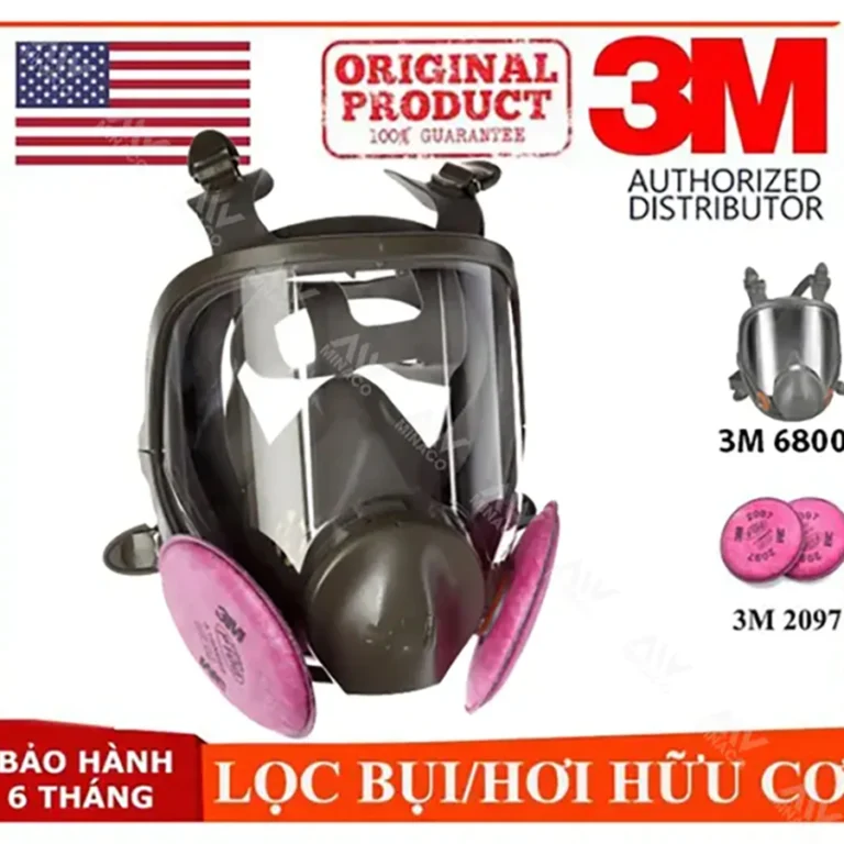Mặt nạ 3M 6800 + Phin 2097 chống virus, vi khuẩn, bụi